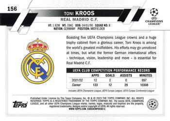 2022-23 Topps UEFA Club Competitions 1st Edition #156 Toni Kroos Back