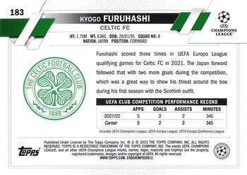 2022-23 Topps UEFA Club Competitions 1st Edition #183 Kyogo Furuhashi Back
