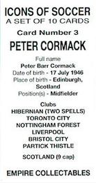 2023 Empire Collectables Icons of Soccer (Series 1) #3 Peter Cormack Back