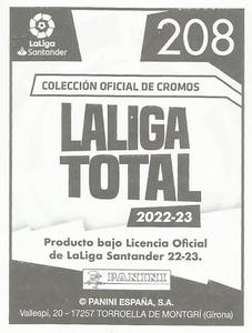 2022-23 Panini LaLiga Total #208 Juan Iglesias Back
