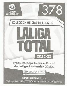 2022-23 Panini LaLiga Total #378 Iago Herrerín Back