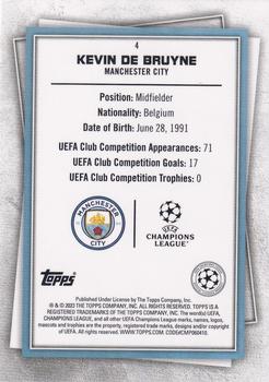 2022-23 Topps UEFA Club Competitions Superstars #4 Kevin De Bruyne Back