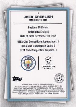 2022-23 Topps UEFA Club Competitions Superstars #6 Jack Grealish Back