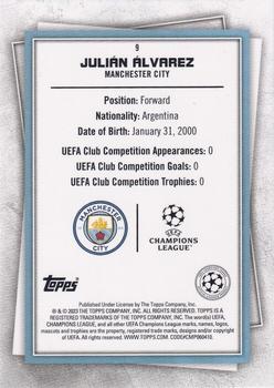 2022-23 Topps UEFA Club Competitions Superstars #9 Julián Álvarez Back