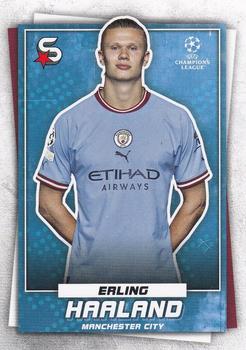 2022-23 Topps UEFA Club Competitions Superstars #10 Erling Haaland Front