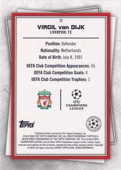 2022-23 Topps UEFA Club Competitions Superstars #12 Virgil van Dijk Back