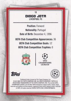 2022-23 Topps UEFA Club Competitions Superstars #18 Diogo Jota Back