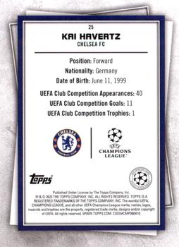 2022-23 Topps UEFA Club Competitions Superstars #25 Kai Havertz Back