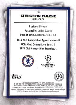 2022-23 Topps UEFA Club Competitions Superstars #28 Christian Pulisic Back