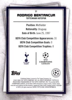 2022-23 Topps UEFA Club Competitions Superstars #31 Rodrigo Bentancur Back