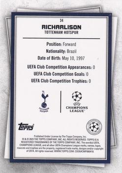 2022-23 Topps UEFA Club Competitions Superstars #34 Richarlison Back