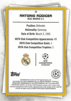 2022-23 Topps UEFA Club Competitions Superstars #39 Antonio Rüdiger Back