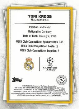 2022-23 Topps UEFA Club Competitions Superstars #40 Toni Kroos Back