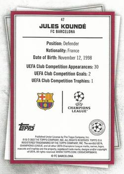 2022-23 Topps UEFA Club Competitions Superstars #47 Jules Koundé Back