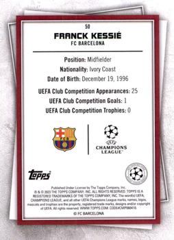 2022-23 Topps UEFA Club Competitions Superstars #50 Franck Kessie Back