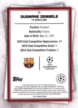2022-23 Topps UEFA Club Competitions Superstars #53 Ousmane Dembele Back