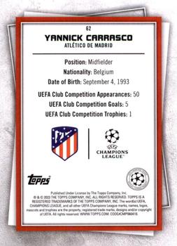 2022-23 Topps UEFA Club Competitions Superstars #62 Yannick Carrasco Back