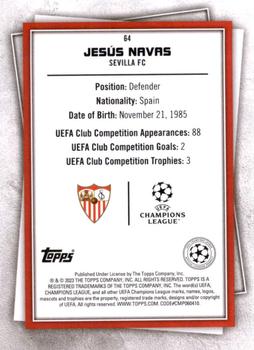 2022-23 Topps UEFA Club Competitions Superstars #64 Jesus Navas Back