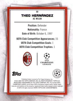 2022-23 Topps UEFA Club Competitions Superstars #68 Theo Hernández Back