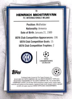 2022-23 Topps UEFA Club Competitions Superstars #79 Henrikh Mkhitaryan Back