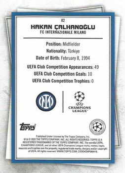 2022-23 Topps UEFA Club Competitions Superstars #82 Hakan Çalhanoğlu Back