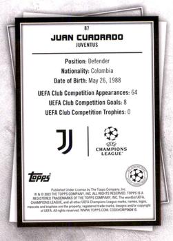2022-23 Topps UEFA Club Competitions Superstars #87 Juan Cuadrado Back
