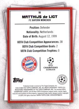 2022-23 Topps UEFA Club Competitions Superstars #96 Matthijs de Ligt Back