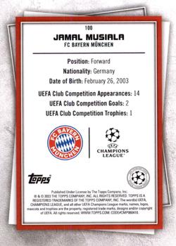 2022-23 Topps UEFA Club Competitions Superstars #100 Jamal Musiala Back