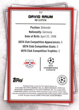 2022-23 Topps UEFA Club Competitions Superstars #117 David Raum Back