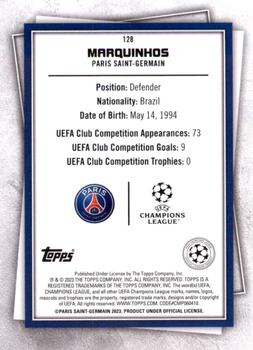 2022-23 Topps UEFA Club Competitions Superstars #128 Marquinhos Back