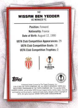 2022-23 Topps UEFA Club Competitions Superstars #142 Wissam Ben Yedder Back