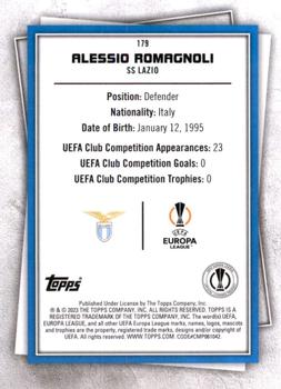 2022-23 Topps UEFA Superstars #179 Alessio Romagnoli Back