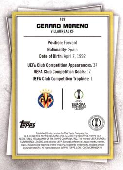 2022-23 Topps UEFA Club Competitions Superstars #189 Gerard Moreno Back