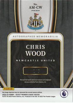 2022-23 Panini Select Premier League - Autographed Memorabilia Gold #AM-CW Chris Wood Back