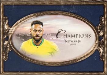 2022-23 Futera Unique World Football - Champions 23KT Gold Framed #CMG25 Neymar Front