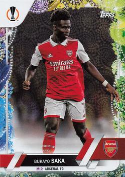 2022-23 Topps UEFA Club Competitions Carnaval Edition #25 Bukayo Saka Front