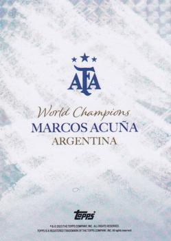 2023 Topps Argentina World Champions #NNO Marcos Acuña Back