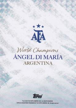 2023 Topps Argentina World Champions #NNO Ángel Di María Back