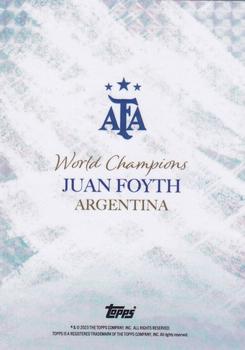 2023 Topps Argentina World Champions #NNO Juan Foyth Back