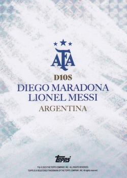 2023 Topps Argentina World Champions - D10S #NNO Diego Maradona / Lionel Messi Back