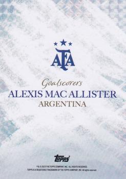 2023 Topps Argentina World Champions - Goalscorers #NNO Alexis Mac Allister Back