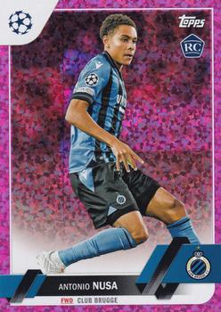 2022-23 Topps UEFA Club Competitions - Pink Sparkle Foil #140 Antonio Nusa Front