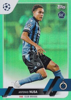 2022-23 Topps UEFA Club Competitions - Neon Green Foil #140 Antonio Nusa Front
