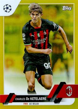 2022-23 Topps UEFA Club Competitions - Gold Foil #90 Charles De Ketelaere Front