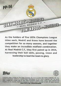 2022-23 Topps UEFA Club Competitions - Premium Partnerships #PP-14 Toni Kroos / Luka Modrić Back