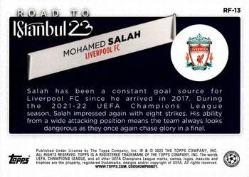 2022-23 Topps UEFA Club Competitions - Road to the Final #RF-13 Mohamed Salah Back