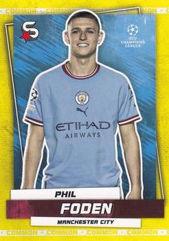 2022-23 Topps UEFA Club Competitions Superstars - Common Yellow #5 Phil Foden Front