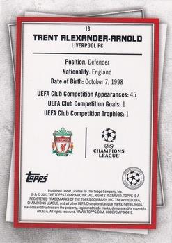 2022-23 Topps UEFA Club Competitions Superstars - Common Yellow #13 Trent Alexander-Arnold Back