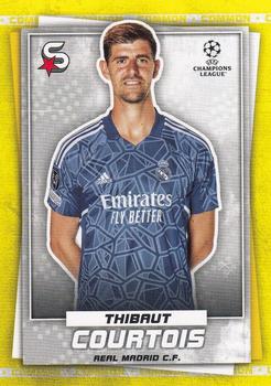 2022-23 Topps UEFA Club Competitions Superstars - Common Yellow #37 Thibaut Courtois Front