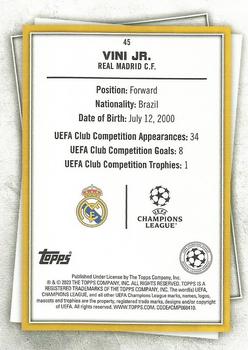 2022-23 Topps UEFA Club Competitions Superstars - Common Yellow #45 Vini Jr. Back